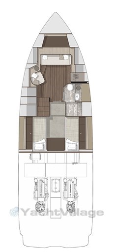 Cranchi 46 Luxury Tender layout
