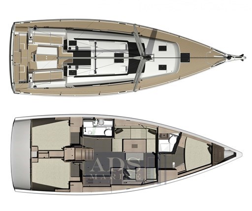 Dufour-412-Grand-Large-layout